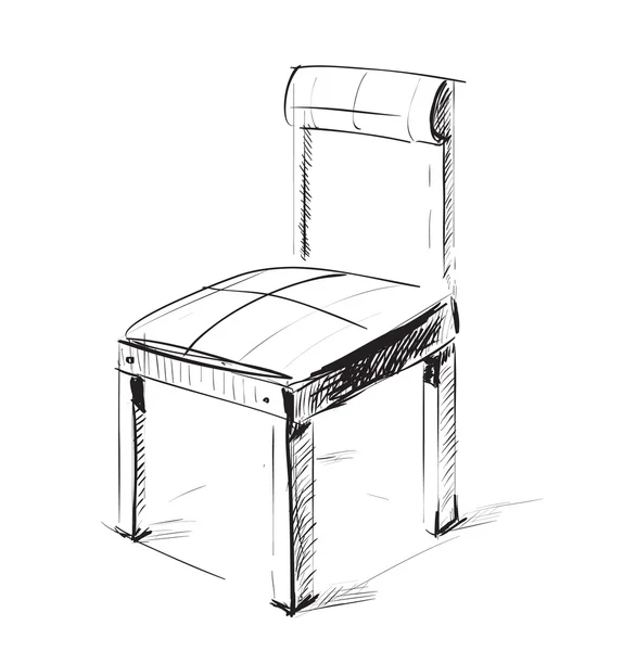 Icona sedia schizzo — Vettoriale Stock