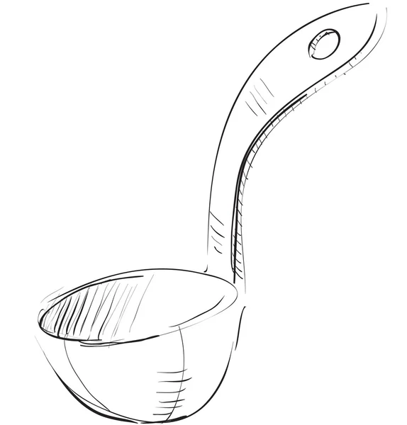 Louche à soupe — Image vectorielle