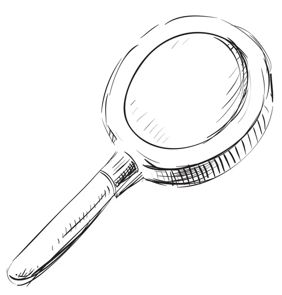 Sketch icon magnify glass — 스톡 벡터