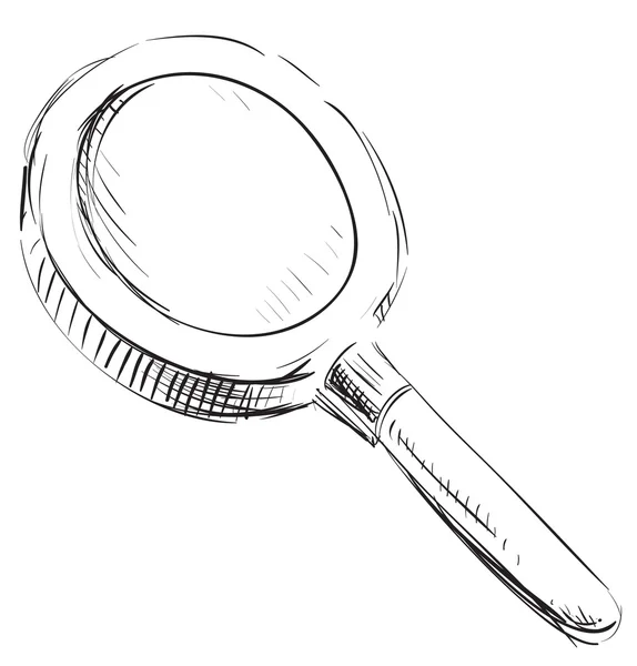 Magnify glass sketch icon — Stock Vector