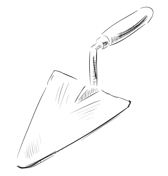 Icono de espátula esbozo estilo ilustración — Vector de stock
