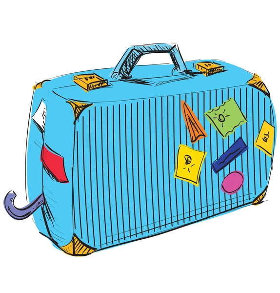 stock vector Suitcase journey