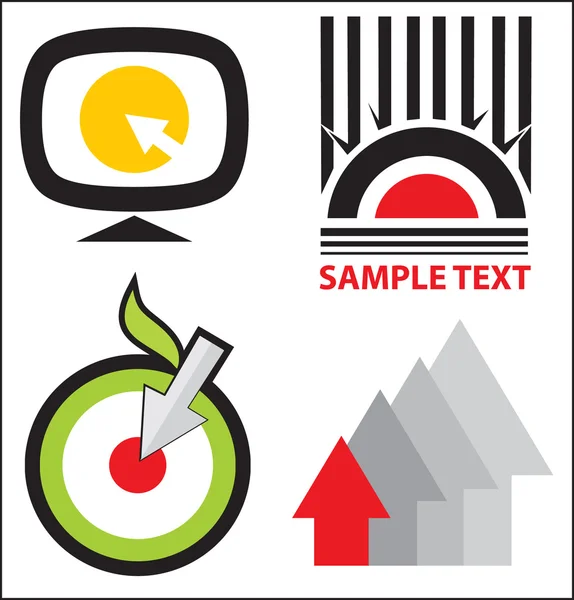 Logo templates set — Stock Vector