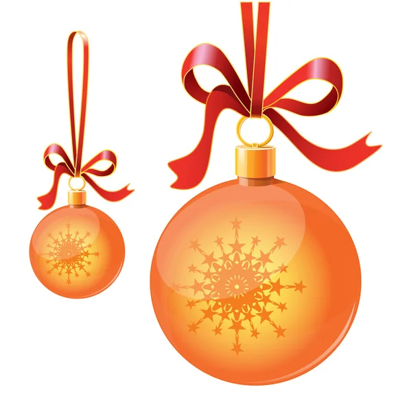 Illustration av guld jul toy ball — Stock vektor