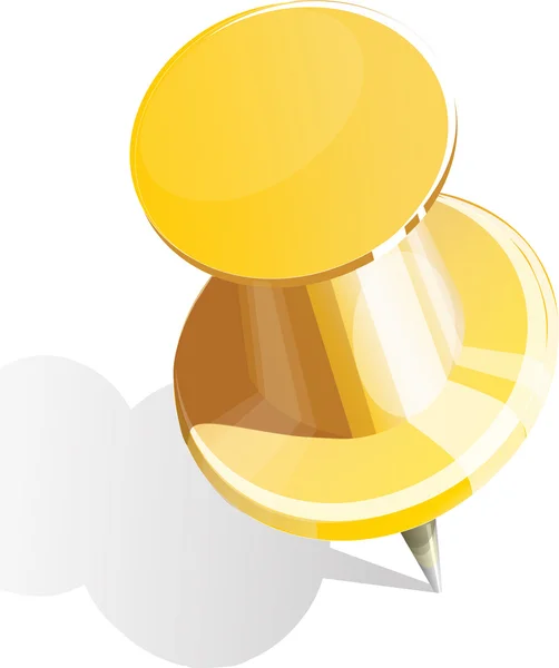 光沢のある黄色のスナップ — ストックベクタ