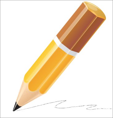 Pencil vector illustration clipart