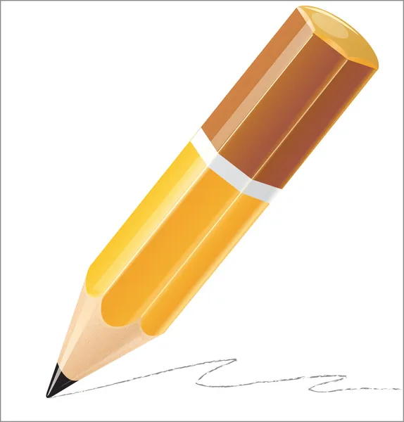 Illustrazione vettoriale a matita — Vettoriale Stock