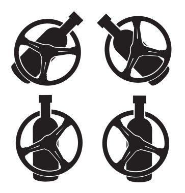 Anti-alcoholic symbols clipart