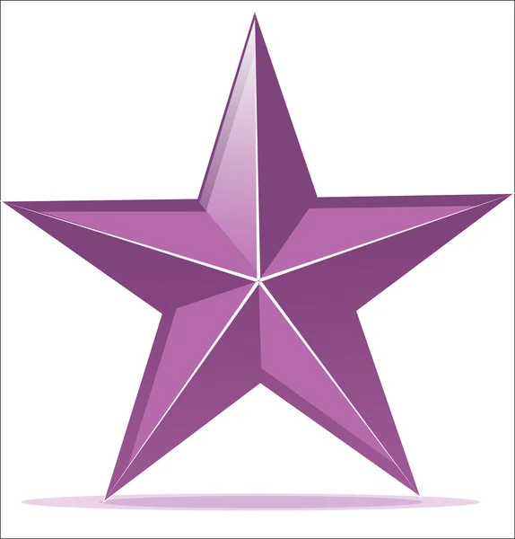 Estrella violeta — Vector de stock