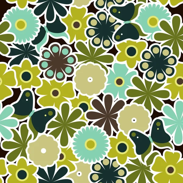 Mignon motif de printemps — Image vectorielle