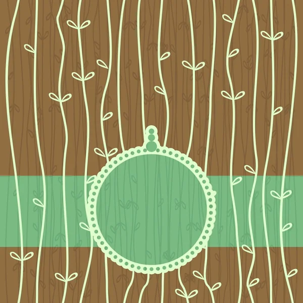 나무 원활한 패턴 — 스톡 벡터