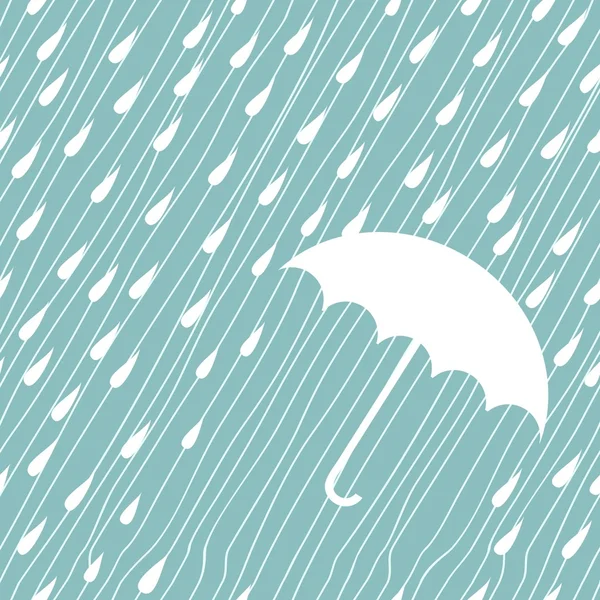 Fondo de lluvia sin costuras — Vector de stock