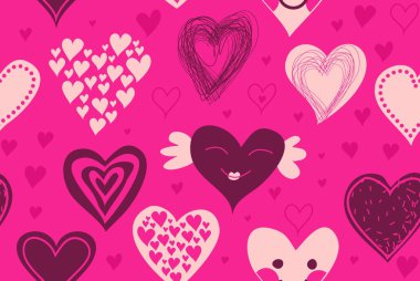 Love seamless pattern clipart