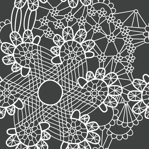 Бесшовный цветочный кружевной фон — стоковый вектор