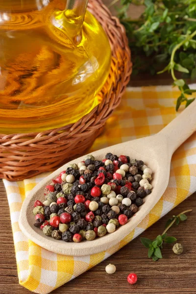 Colorful peppercorns. — Stock Photo, Image