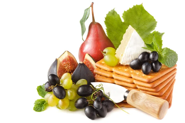 Kaas en vruchten. — Stockfoto