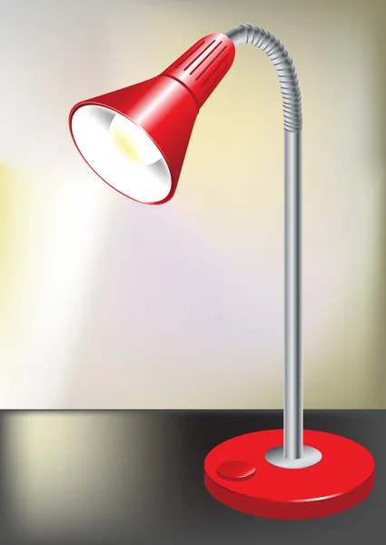 Lamp en heldere spotlight — Stockvector
