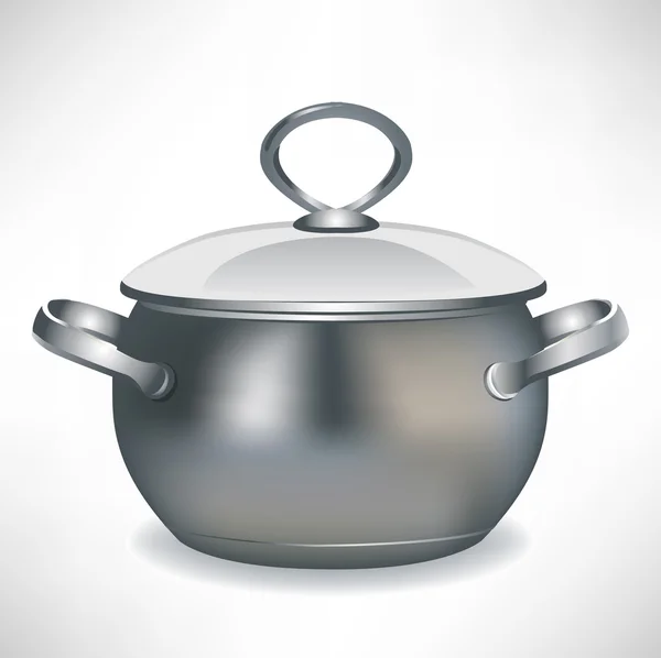 Μαγείρεμα τηγάνι με καπάκι — Διανυσματικό Αρχείο