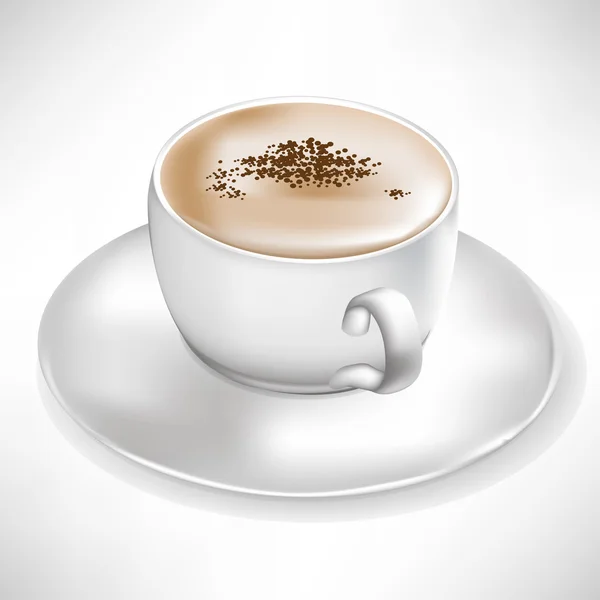 シンプルな一杯のコーヒーの分離 — ストックベクタ