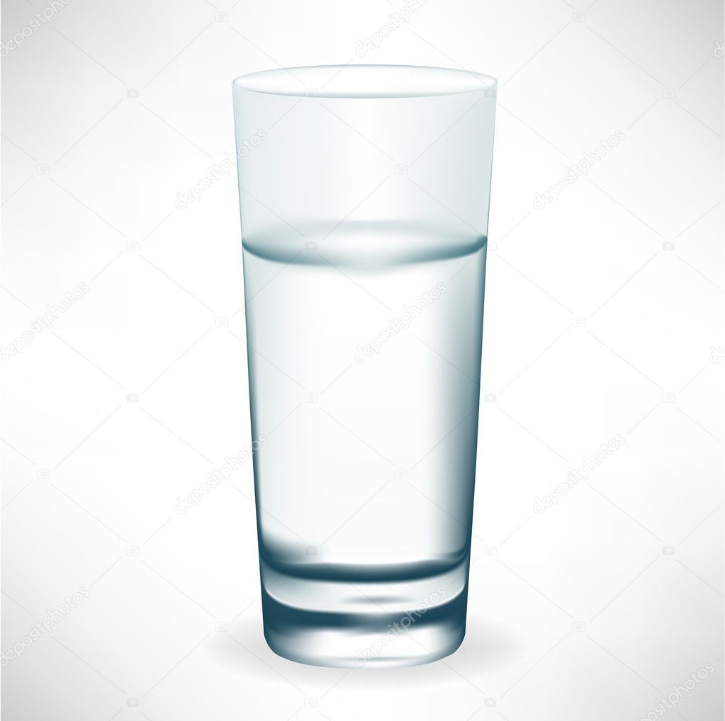 simple tall glass of water