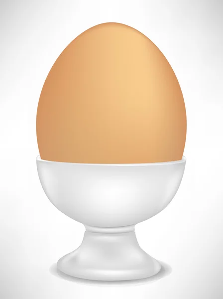 Porselen fincan içinde yumurta — Stok Vektör