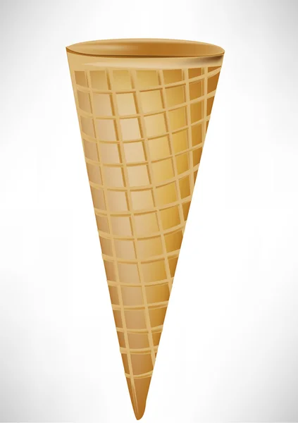 ไอศกรีมโคนหนึ่ง — ภาพเวกเตอร์สต็อก