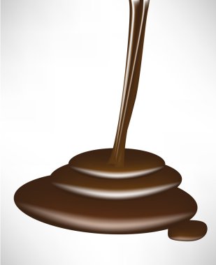 çikolata çikolata dalgalar halinde dökülen