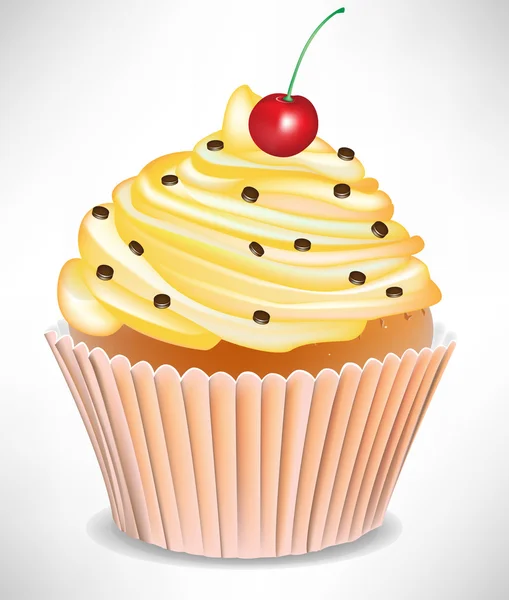 Gâteau aux baies et à la vanille — Image vectorielle