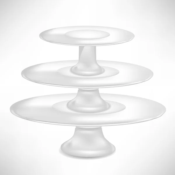 Prázdné porcelaincake stojan — Stockový vektor
