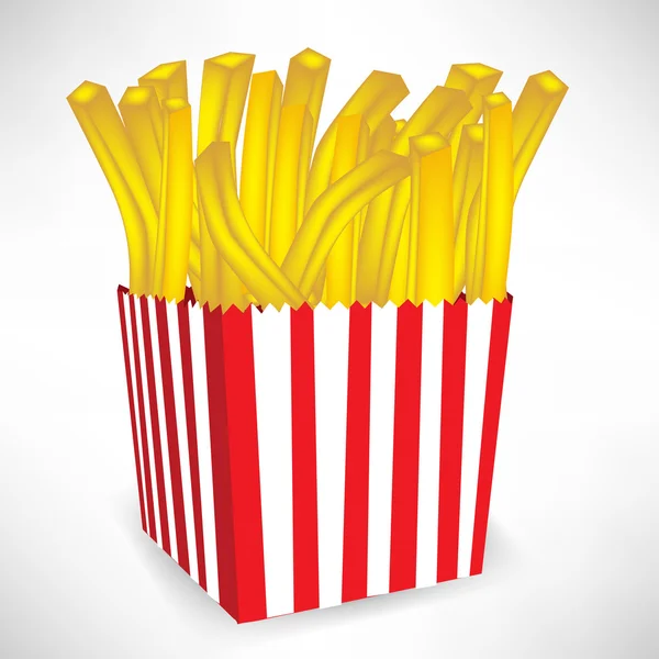 Fastfood frites frites petite portion — Image vectorielle