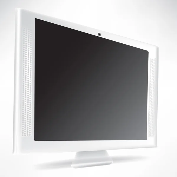 Plasma monitor on white background — Stock Vector