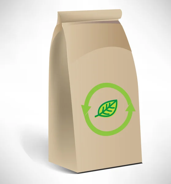 環境の紙袋 — ストックベクタ