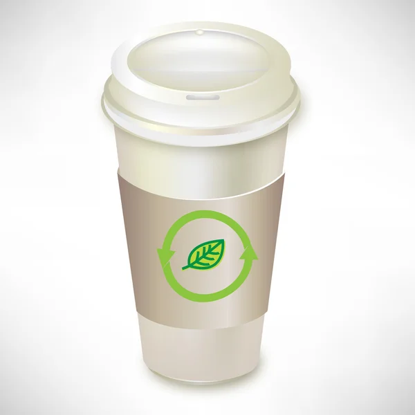 Organic coffee tea container — Stock Vector
