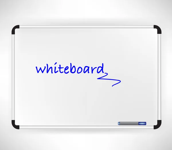 stock vector whiteboard isolated on white with marker