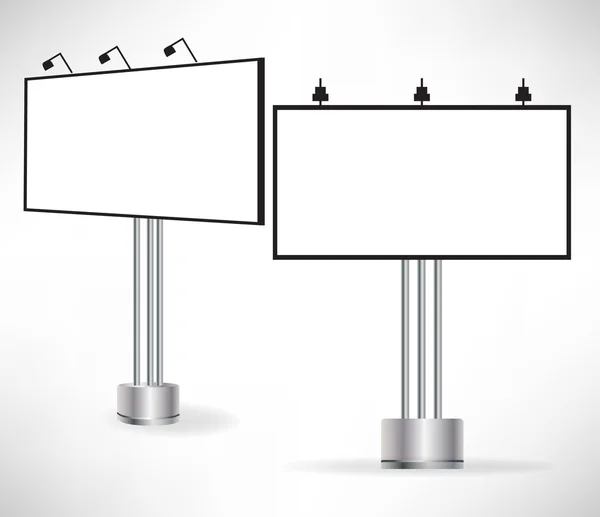 Üres billboard két oldala — Stock Vector