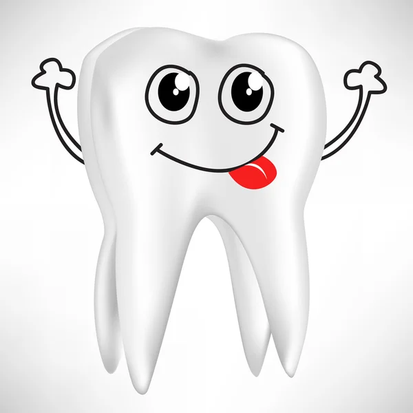 Boldog fogat elszigetelt fehér — Stock Vector