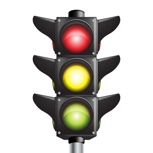 Señal de semáforo — Vector de stock