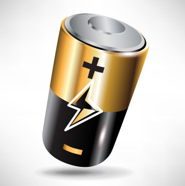 Single battery clipart