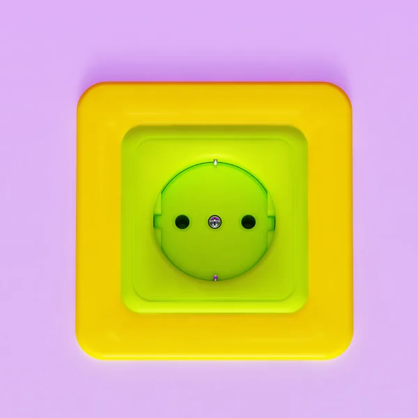 Colorful plastic socket — Stock Photo, Image