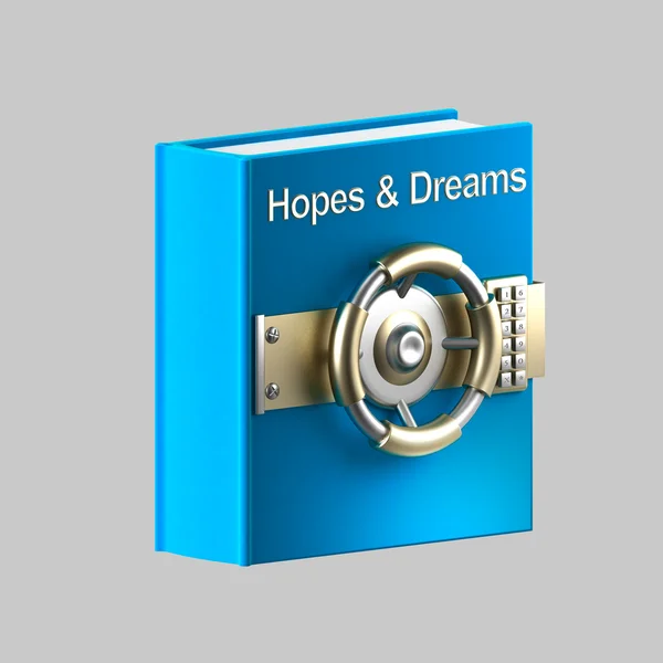 Hopes and dreams book vault — Stock Photo, Image