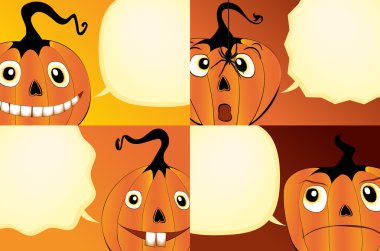 Halloween banners clipart