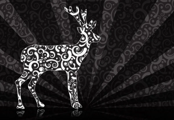 Reindeer made of lace — Stock Photo, Image