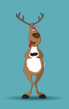 Reindeer in love clipart