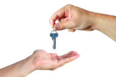 Handing over the keys clipart