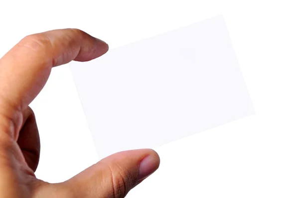 stock image Hand Holding a Business Card