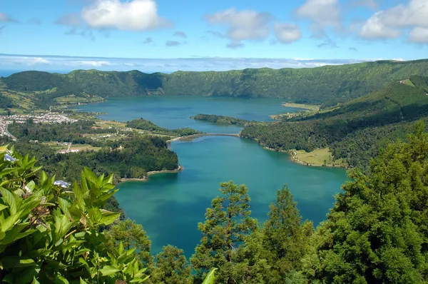 Lagoa das Sete Cidades, Azores, portugal Imagen de archivo