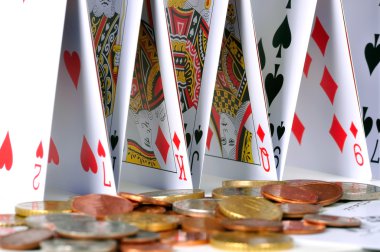 Castle of Cards and Coins clipart