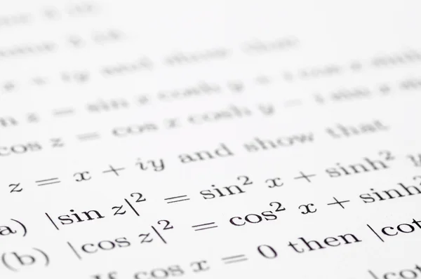 Trigonometriska ekvationer — Stockfoto
