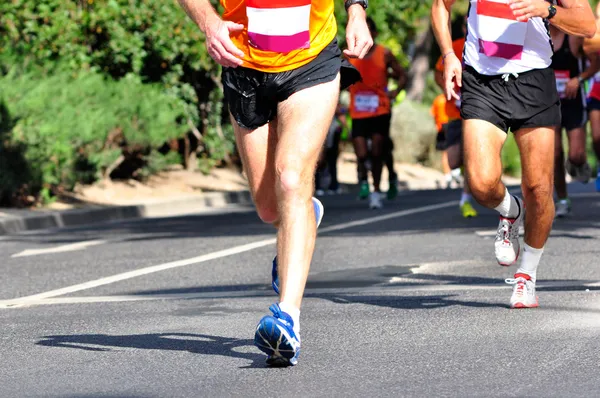 Maraton versenyzők — Stock Fotó