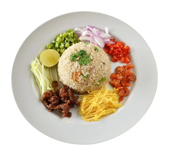 मिश्रित पकाया चावल, थाई भोजन — स्टॉक फ़ोटो, इमेज